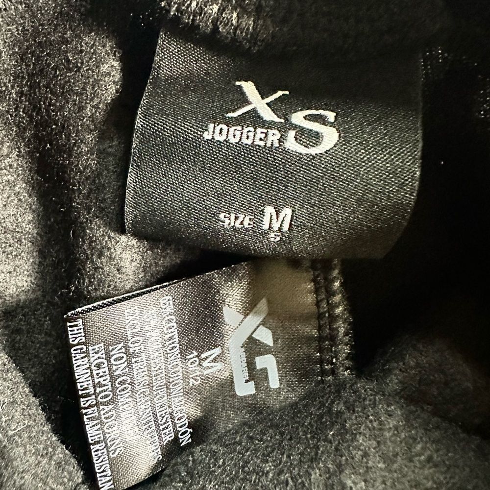 NWOT Unisex Child Kids Black Joggers Sweatpants - Size Medium - Picture 3 of 6